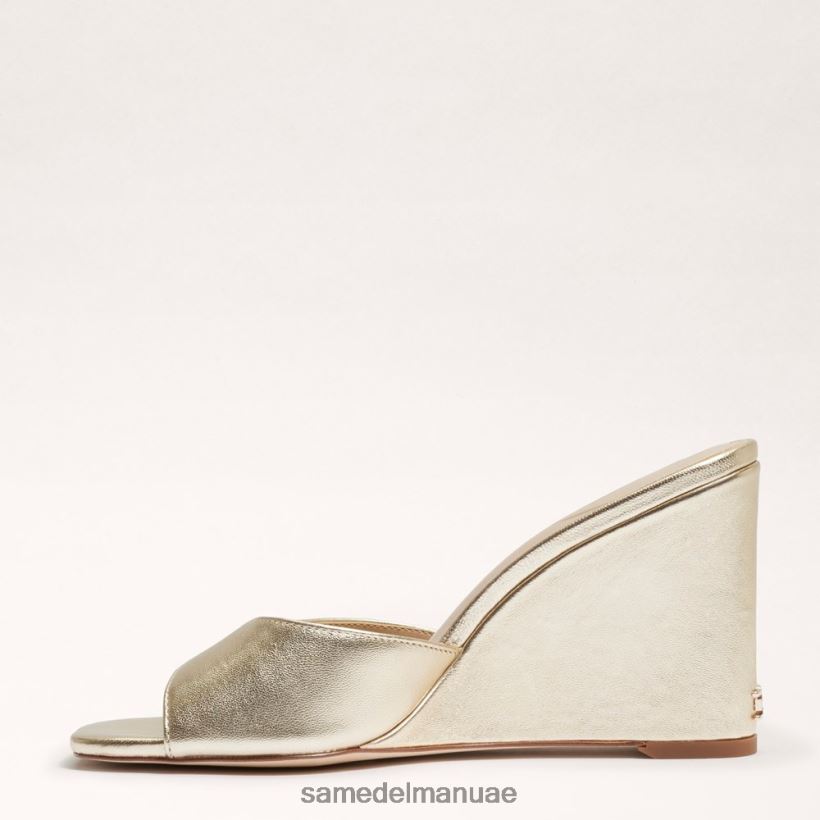 الذهب الداكن أحذية Sam Edelman نحيف صندل إسفين ميريك 246L6T611