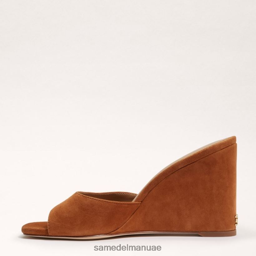 جلد الغزال البني أحذية Sam Edelman نحيف صندل إسفين ميريك 246L6T614
