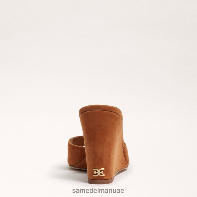 جلد الغزال البني أحذية Sam Edelman نحيف صندل إسفين ميريك 246L6T614