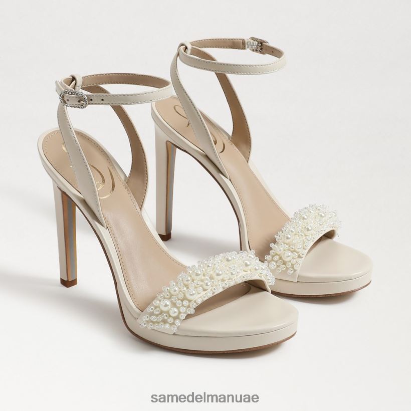 العاج الحديث أحذية Sam Edelman نحيف اليشم بيرلا كعب حزام الكاحل 246L6T615