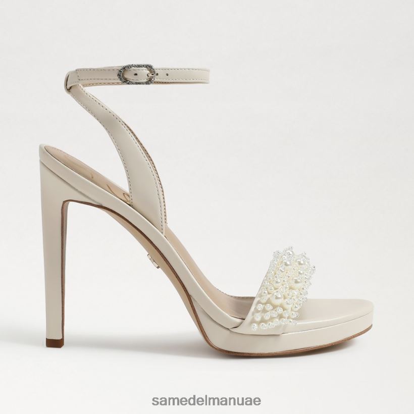 العاج الحديث أحذية Sam Edelman نحيف اليشم بيرلا كعب حزام الكاحل 246L6T615