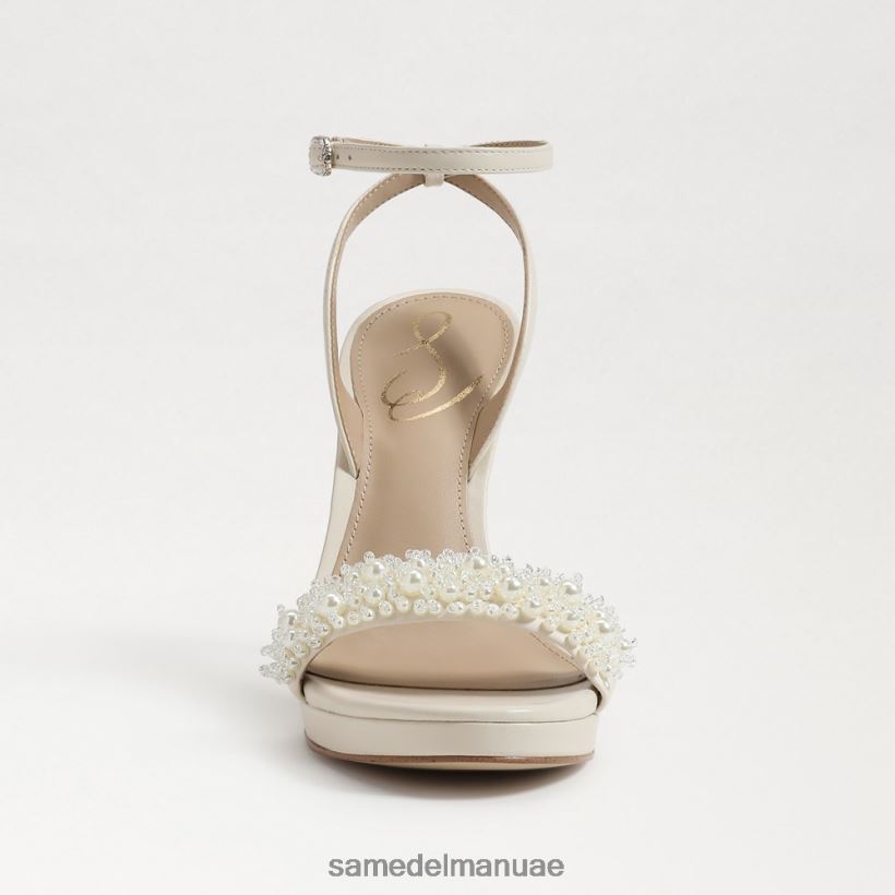 العاج الحديث أحذية Sam Edelman نحيف اليشم بيرلا كعب حزام الكاحل 246L6T615