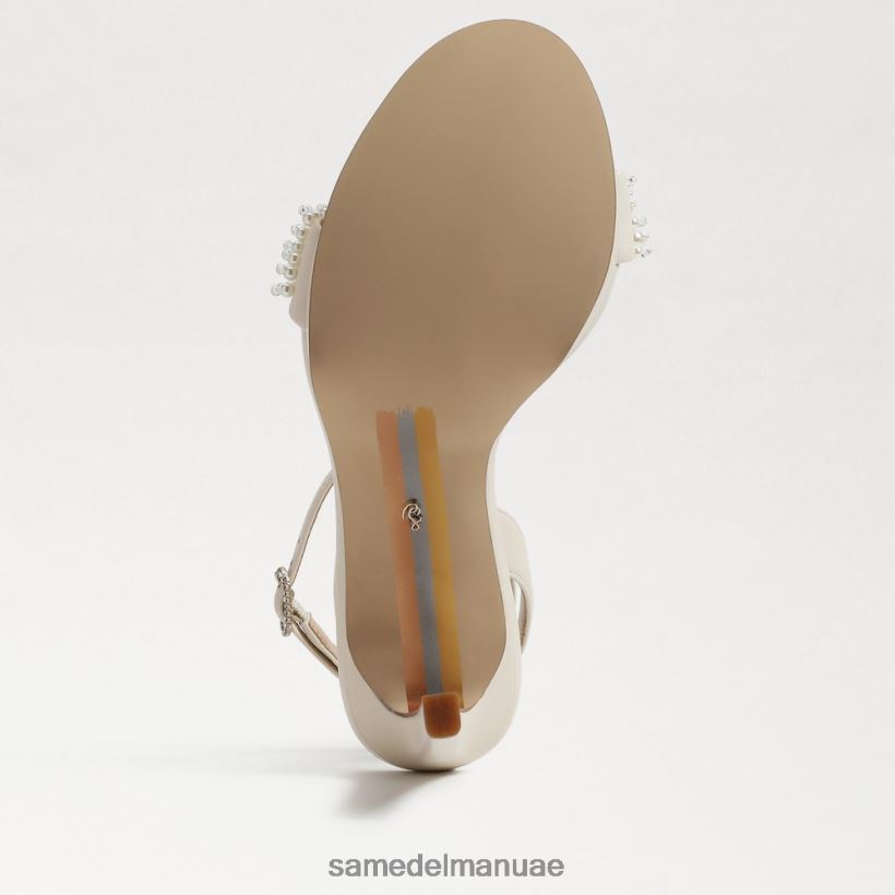العاج الحديث أحذية Sam Edelman نحيف اليشم بيرلا كعب حزام الكاحل 246L6T615