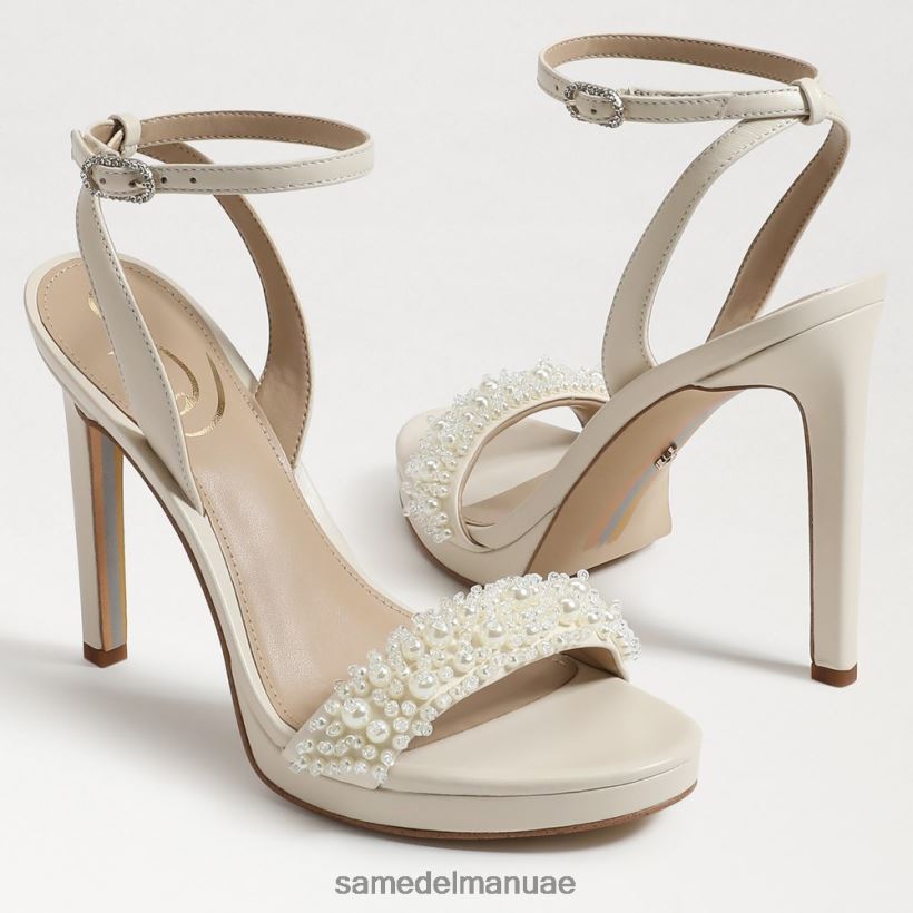 العاج الحديث أحذية Sam Edelman نحيف اليشم بيرلا كعب حزام الكاحل 246L6T615