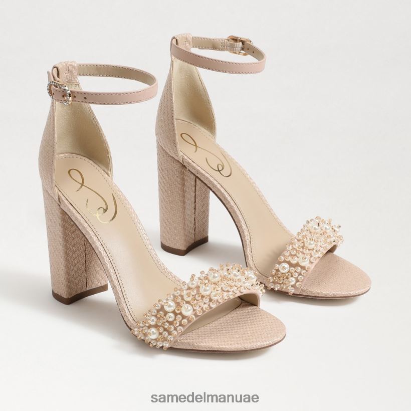تان دافئ أحذية Sam Edelman نحيف صندل بكعب عريض من يارو بيرلا 246L6T617