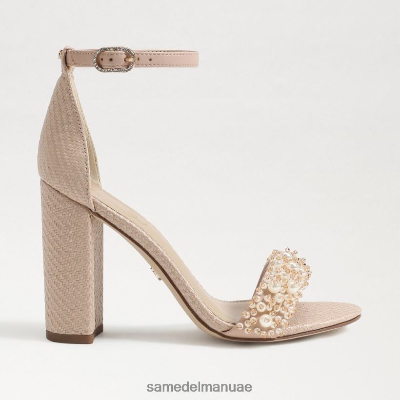 تان دافئ أحذية Sam Edelman نحيف صندل بكعب عريض من يارو بيرلا 246L6T617