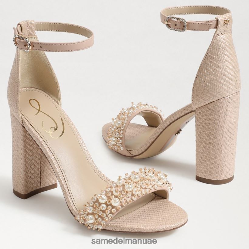 تان دافئ أحذية Sam Edelman نحيف صندل بكعب عريض من يارو بيرلا 246L6T617