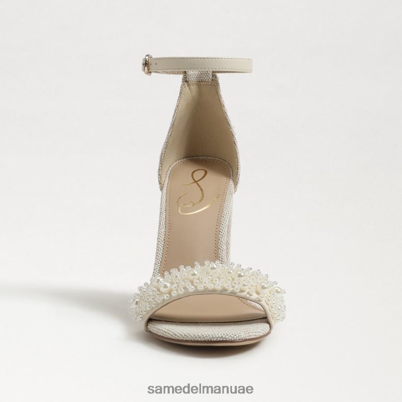 العاج الحديث أحذية Sam Edelman نحيف صندل بكعب عريض من يارو بيرلا 246L6T618