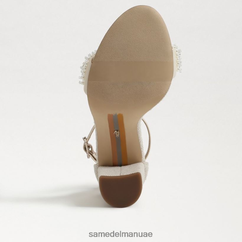 العاج الحديث أحذية Sam Edelman نحيف صندل بكعب عريض من يارو بيرلا 246L6T618