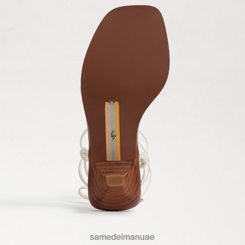 العاج الحديث أحذية Sam Edelman نحيف صندل بكعب قطة بأشرطة من داسي 246L6T621
