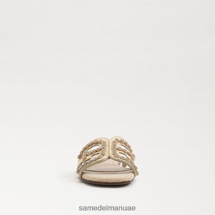 القمح المبيض أحذية Sam Edelman نحيف صندل منزلق من فلور الخليج 246L6T624