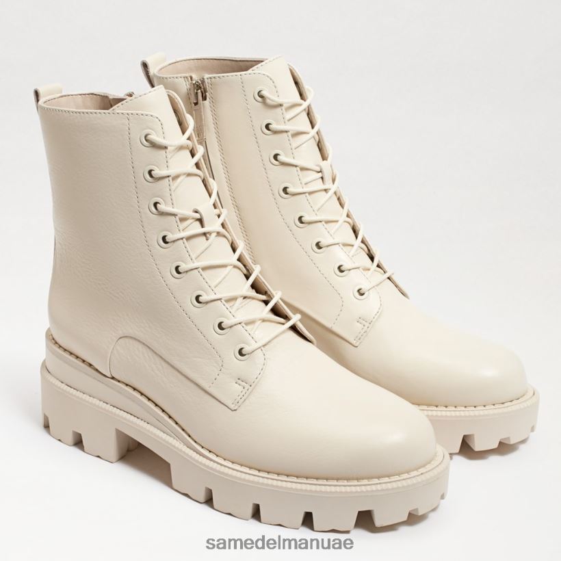 جلد عاجي حديث أحذية Sam Edelman نحيف التمهيد القتالي لمنصة غاريت 246L6T625