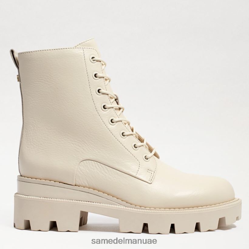 جلد عاجي حديث أحذية Sam Edelman نحيف التمهيد القتالي لمنصة غاريت 246L6T625