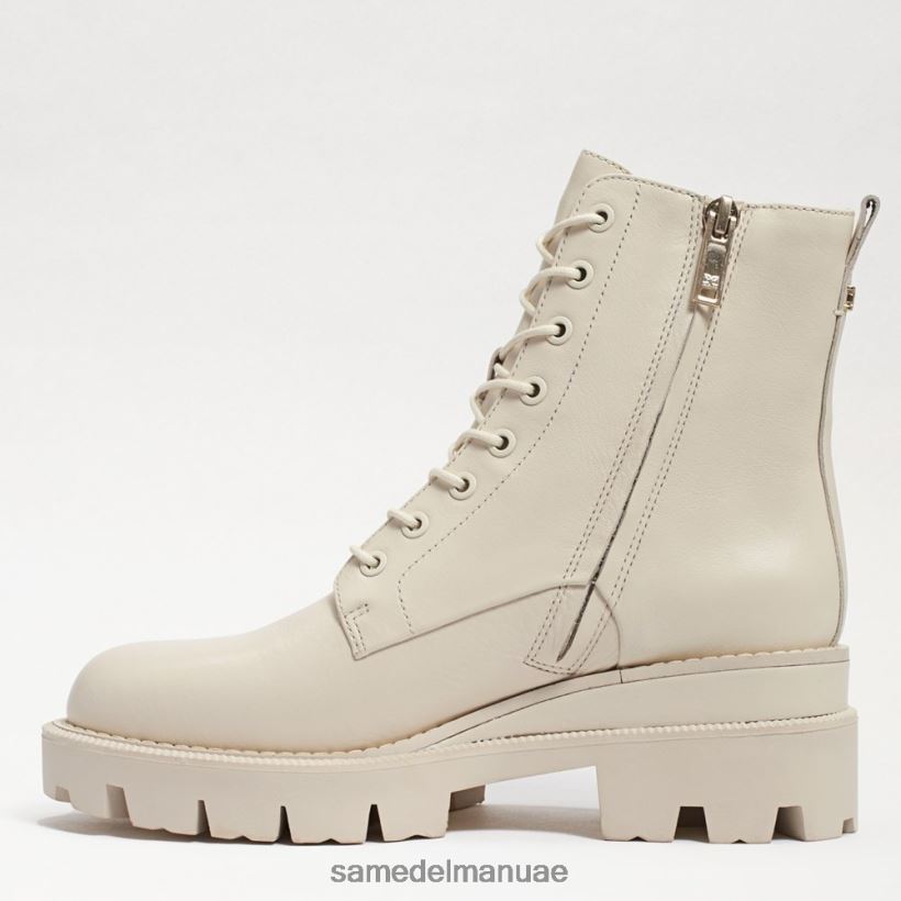 جلد عاجي حديث أحذية Sam Edelman نحيف التمهيد القتالي لمنصة غاريت 246L6T625