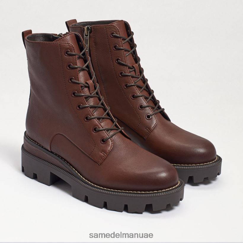 بني غامق أحذية Sam Edelman نحيف التمهيد القتالي لمنصة غاريت 246L6T627