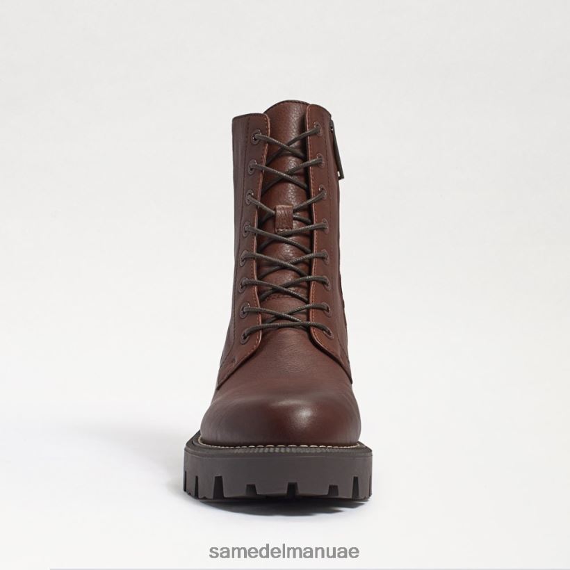 بني غامق أحذية Sam Edelman نحيف التمهيد القتالي لمنصة غاريت 246L6T627