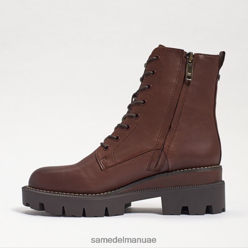 بني غامق أحذية Sam Edelman نحيف التمهيد القتالي لمنصة غاريت 246L6T627