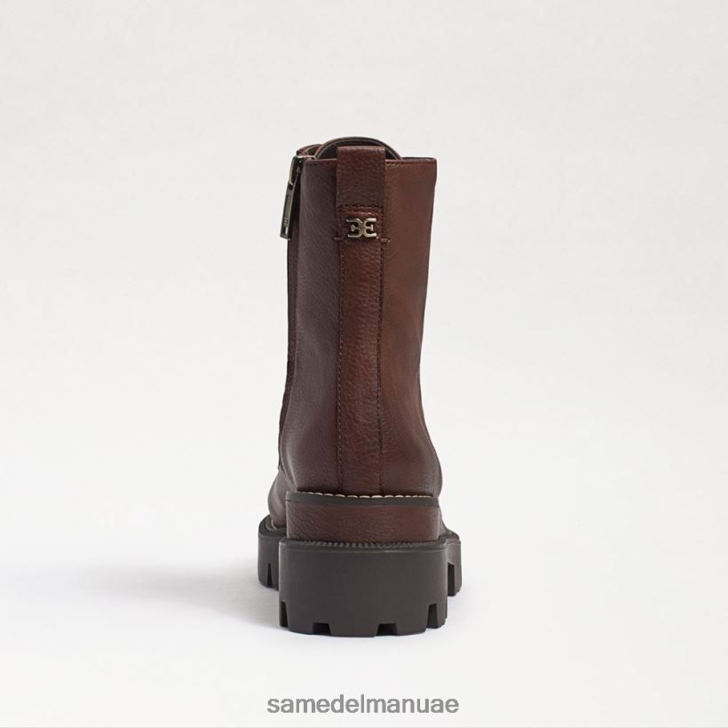 بني غامق أحذية Sam Edelman نحيف التمهيد القتالي لمنصة غاريت 246L6T627