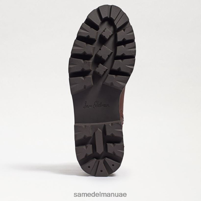 بني غامق أحذية Sam Edelman نحيف التمهيد القتالي لمنصة غاريت 246L6T627