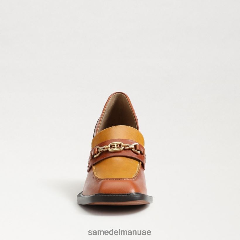 الصدأ البني أحذية Sam Edelman نحيف حذاء بدون كعب بكعب عريض من كوينسي 246L6T630