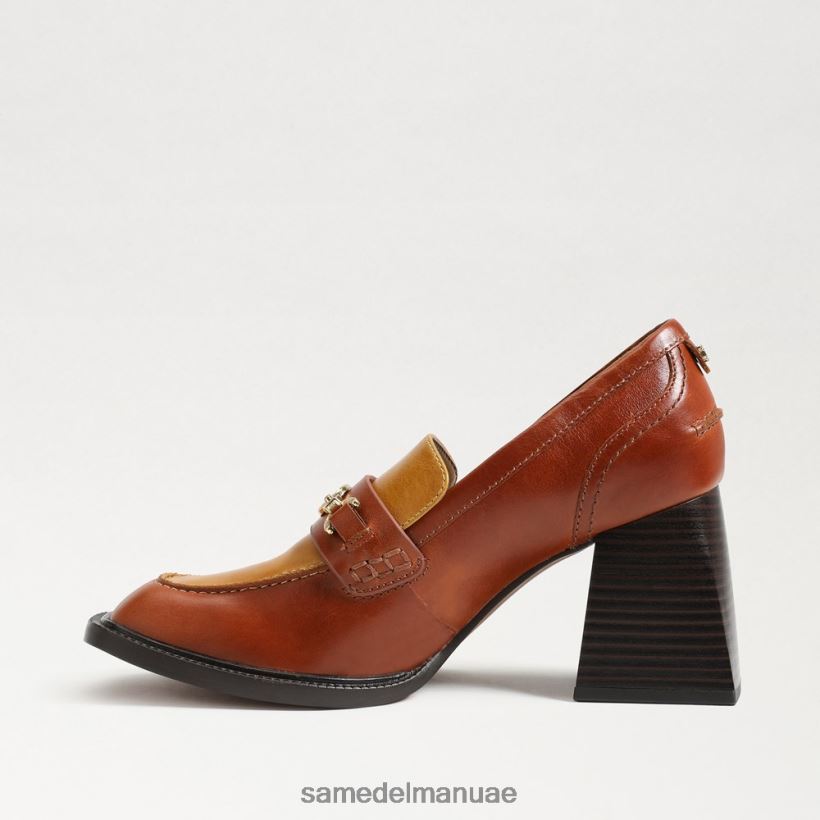 الصدأ البني أحذية Sam Edelman نحيف حذاء بدون كعب بكعب عريض من كوينسي 246L6T630