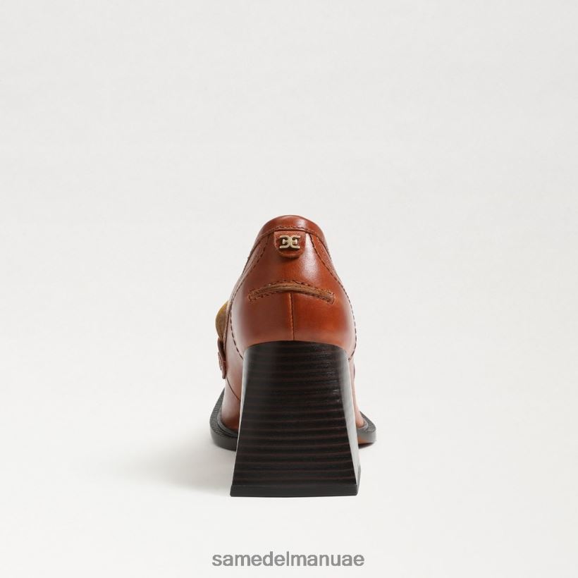 الصدأ البني أحذية Sam Edelman نحيف حذاء بدون كعب بكعب عريض من كوينسي 246L6T630