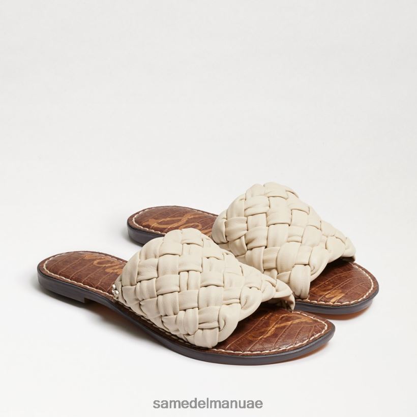 جلد عاجي حديث أحذية Sam Edelman نحيف صندل منزلق منسوج من غريفين 246L6T634
