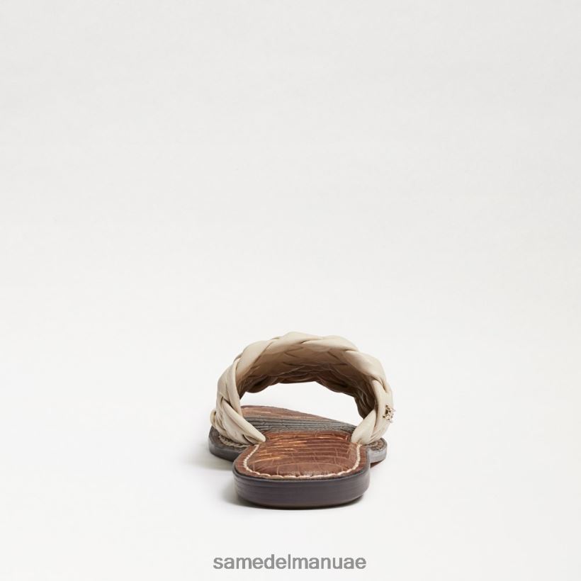جلد عاجي حديث أحذية Sam Edelman نحيف صندل منزلق منسوج من غريفين 246L6T634