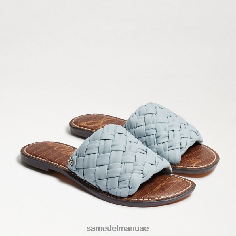 جلد ريفييرا الأزرق أحذية Sam Edelman نحيف صندل منزلق منسوج من غريفين 246L6T635