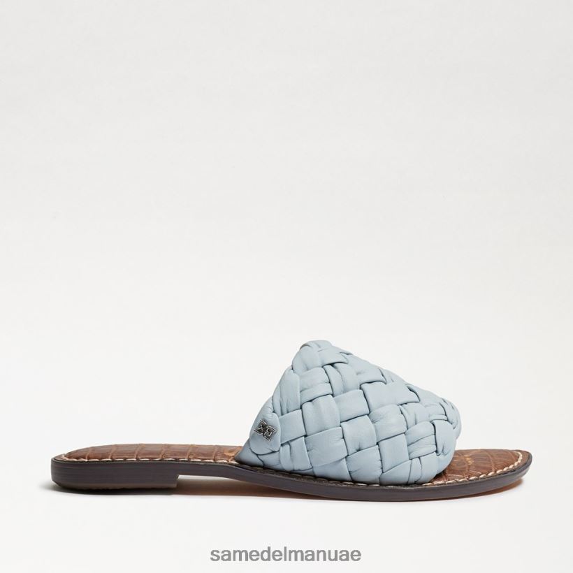 جلد ريفييرا الأزرق أحذية Sam Edelman نحيف صندل منزلق منسوج من غريفين 246L6T635