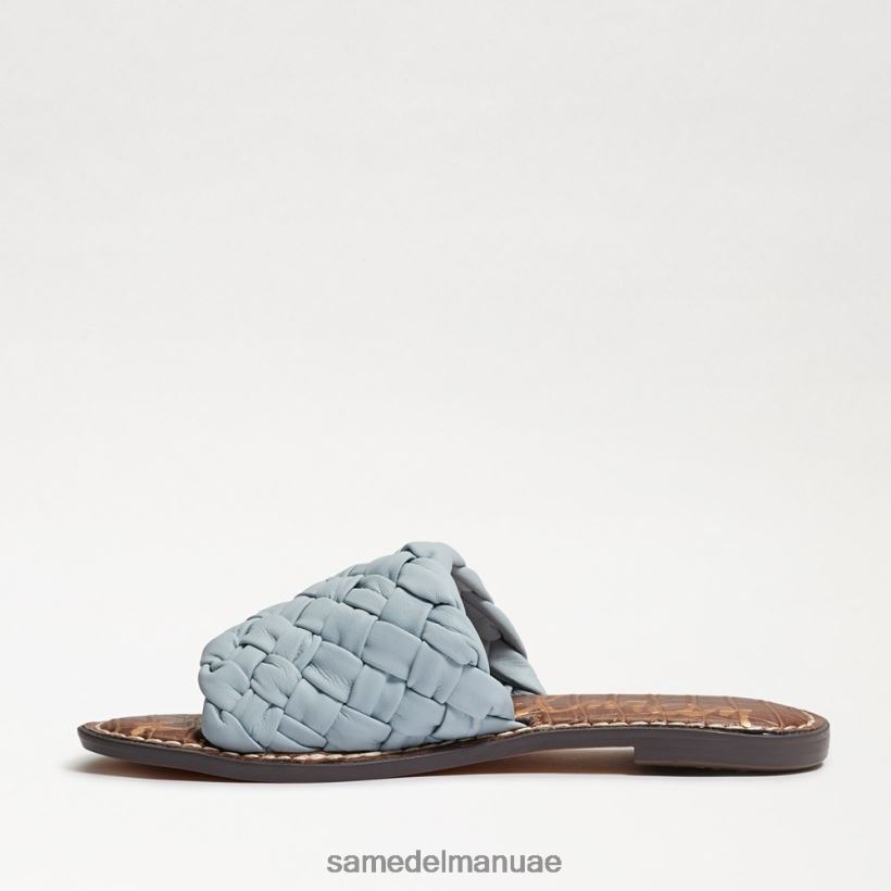 جلد ريفييرا الأزرق أحذية Sam Edelman نحيف صندل منزلق منسوج من غريفين 246L6T635