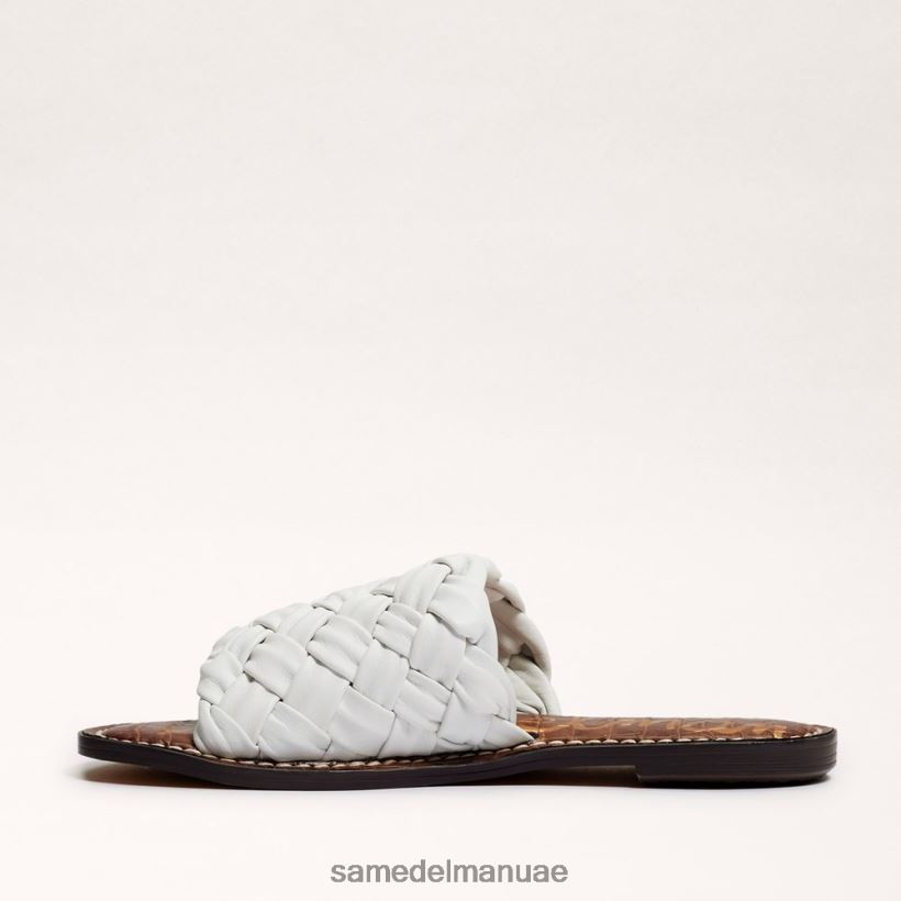 ناصعة البياض أحذية Sam Edelman نحيف صندل منزلق منسوج من غريفين 246L6T638