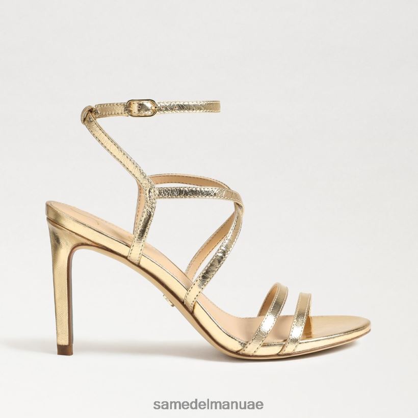أوراق الذهب أحذية Sam Edelman نحيف كعب ديلاني بأحزمة 246L6T646