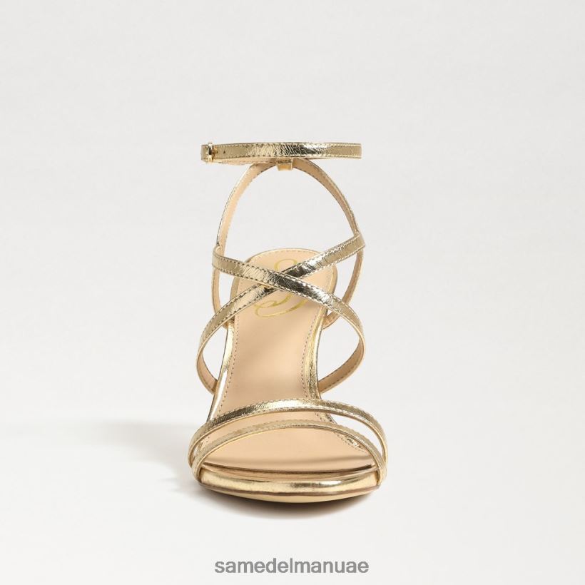 أوراق الذهب أحذية Sam Edelman نحيف كعب ديلاني بأحزمة 246L6T646