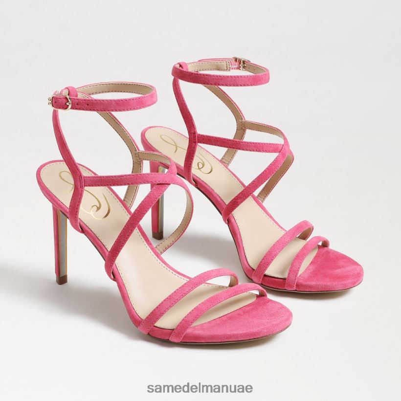 الأزالية الوردي أحذية Sam Edelman نحيف كعب ديلاني بأحزمة 246L6T647