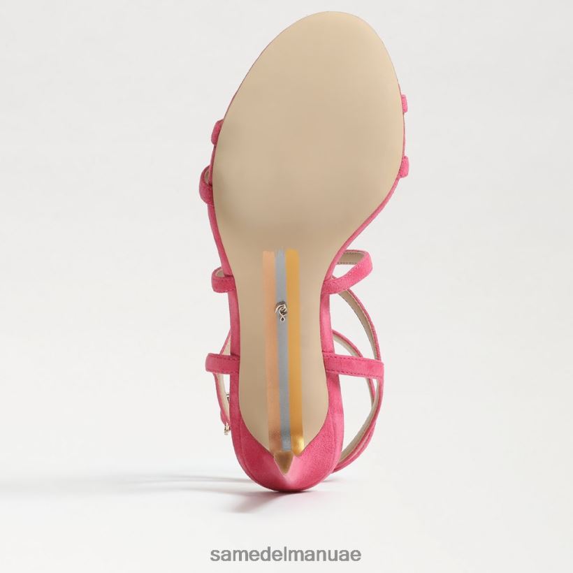 الأزالية الوردي أحذية Sam Edelman نحيف كعب ديلاني بأحزمة 246L6T647