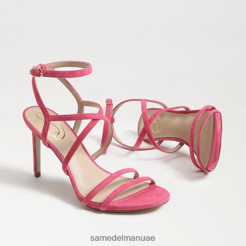 الأزالية الوردي أحذية Sam Edelman نحيف كعب ديلاني بأحزمة 246L6T647
