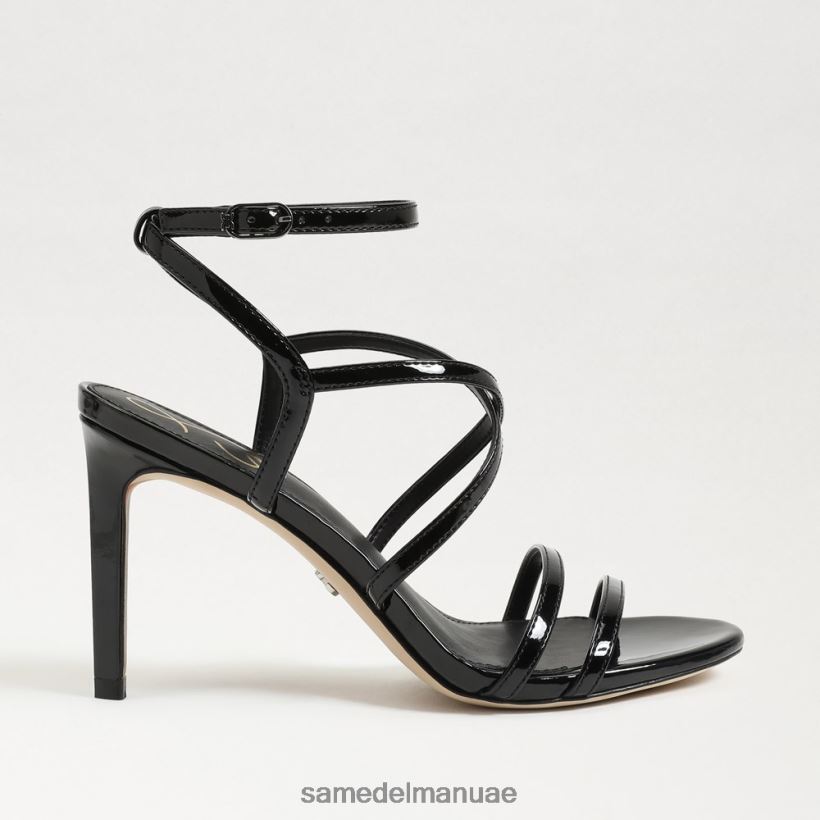 أسود أحذية Sam Edelman نحيف كعب ديلاني بأحزمة 246L6T648