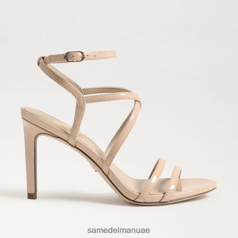 استحى البيج أحذية Sam Edelman نحيف كعب ديلاني بأحزمة 246L6T649