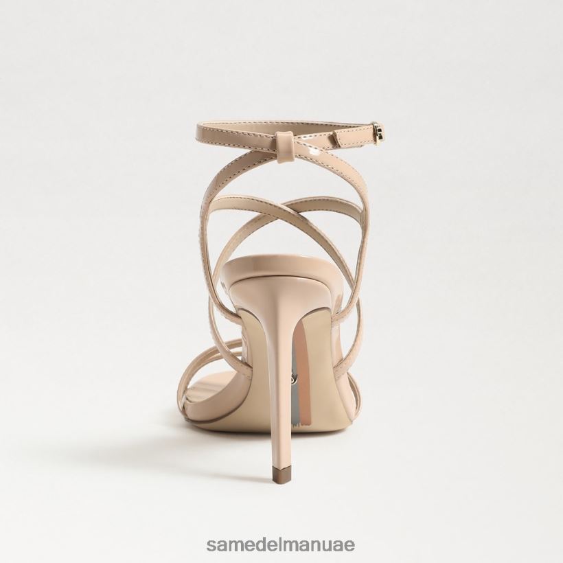 استحى البيج أحذية Sam Edelman نحيف كعب ديلاني بأحزمة 246L6T649