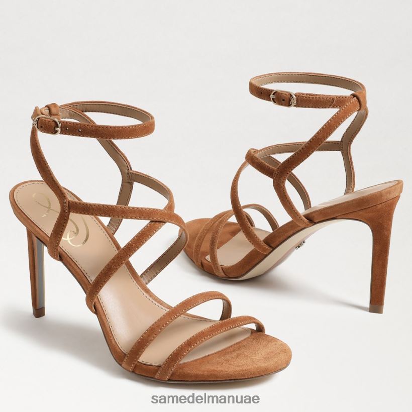 البني الحدودي أحذية Sam Edelman نحيف كعب ديلاني بأحزمة 246L6T651