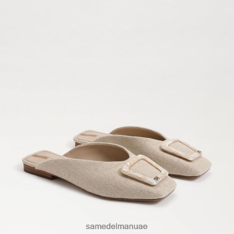 الكتان الطبيعي أحذية Sam Edelman نحيف بغل مشبك لين 246L6T655