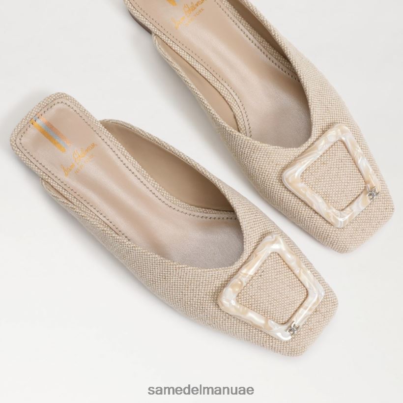 الكتان الطبيعي أحذية Sam Edelman نحيف بغل مشبك لين 246L6T655
