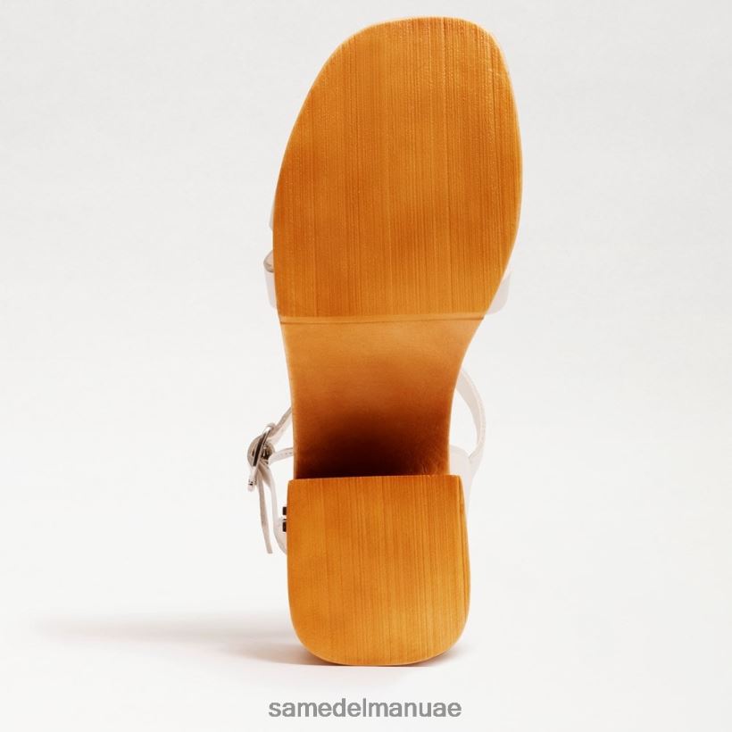 أبيض أحذية Sam Edelman نحيف كعب عريض من منصة مارغريت 246L6T658