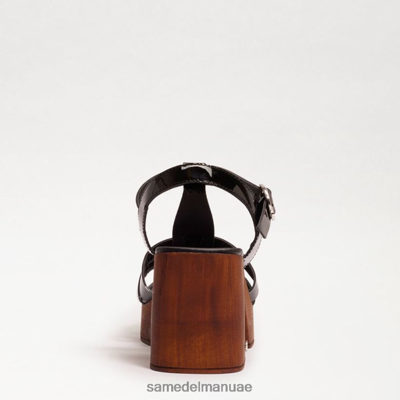 أسود براءة اختراع أحذية Sam Edelman نحيف كعب عريض من منصة مارغريت 246L6T660