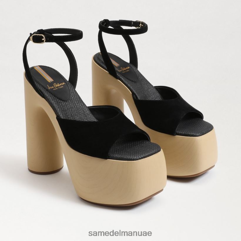 جلد الغزال الأسود أحذية Sam Edelman نحيف كعب منصة غرايسون 246L6T668
