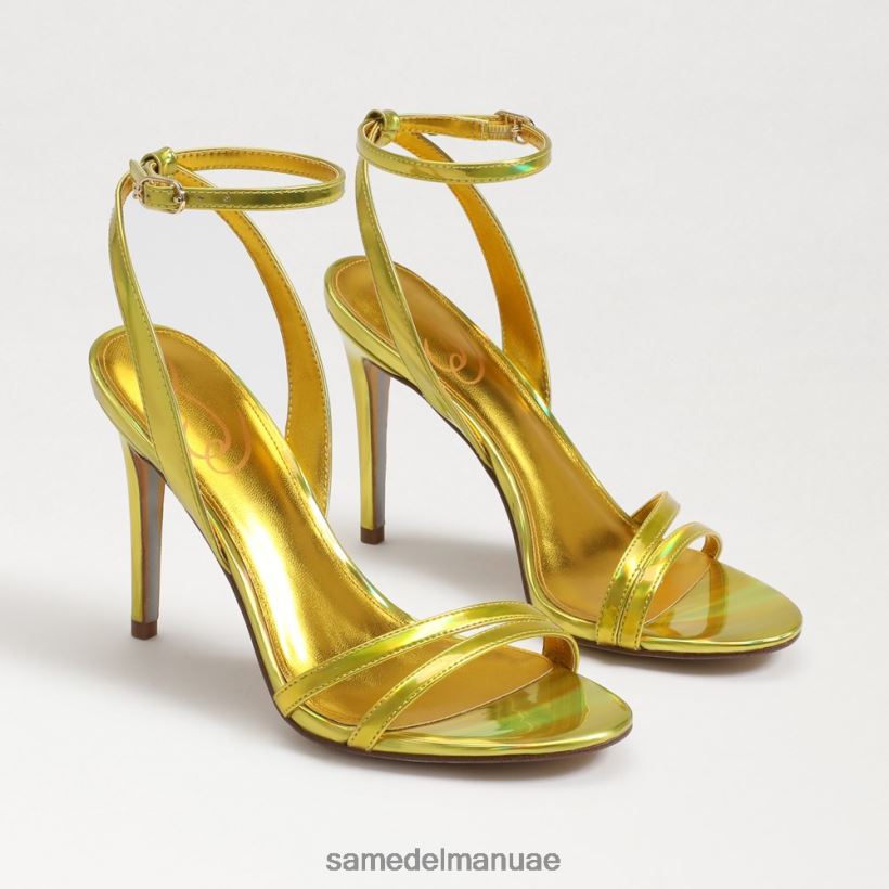 ميموزا ذهبي معدني أحذية Sam Edelman نحيف كعب بشريط كاحل جيمي 246L6T670