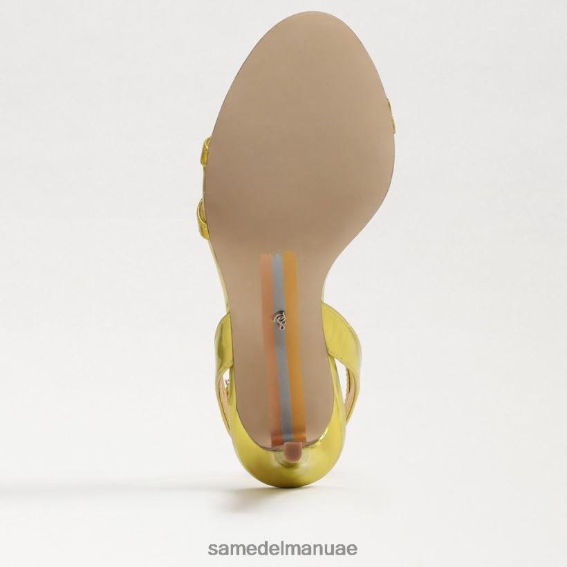 ميموزا ذهبي معدني أحذية Sam Edelman نحيف كعب بشريط كاحل جيمي 246L6T670