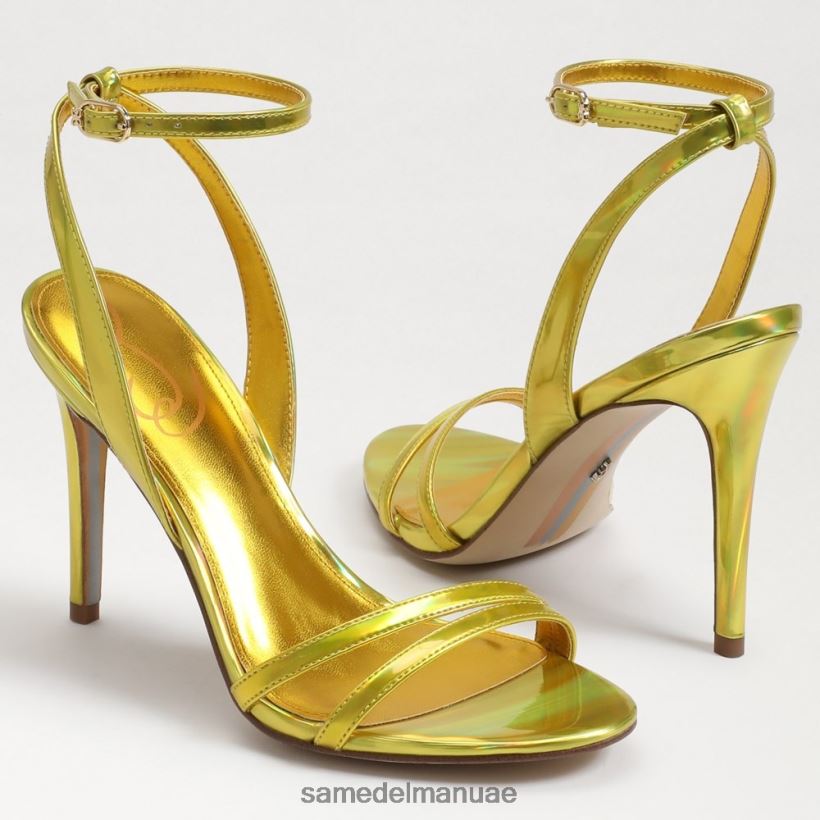 ميموزا ذهبي معدني أحذية Sam Edelman نحيف كعب بشريط كاحل جيمي 246L6T670