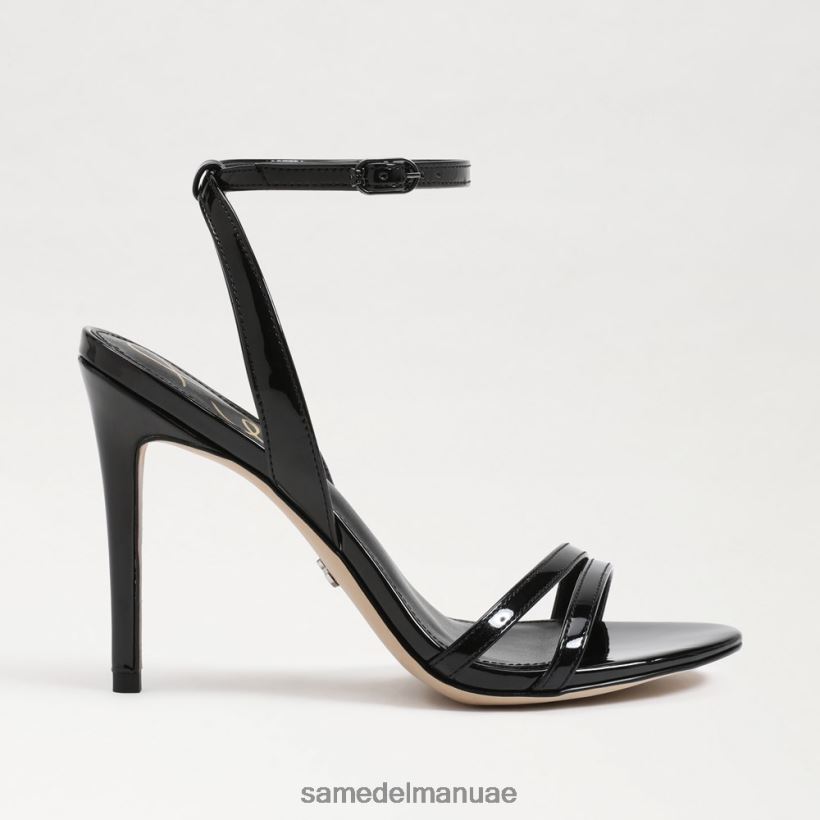 أسود براءة اختراع أحذية Sam Edelman نحيف كعب بشريط كاحل جيمي 246L6T672